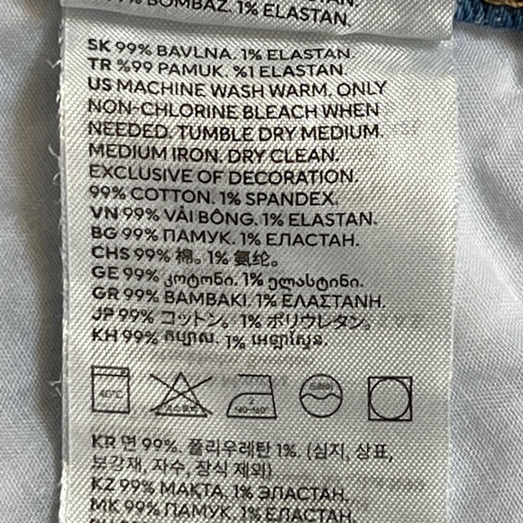 Girls H&M Comfort Stretch Flare Fit High Waist Jeans (10-12 Girls) - Picture 13 of 14